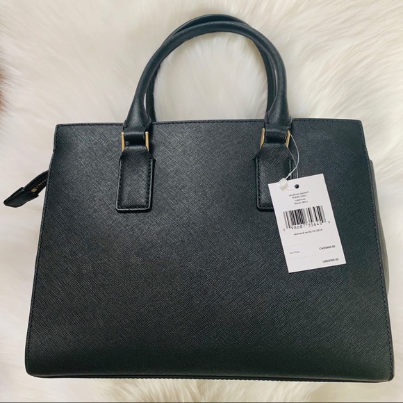 Black medium Cameron satchel leather Kate spade - Picture 2 of 5